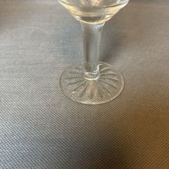 Set 2 Hocking Cordial Glasses Block Optic Clear Goblet Depression Glass 1930s - Picture 7 of 7